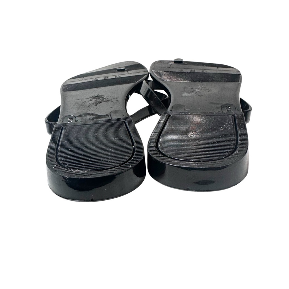 Black Mix It Flower Slide Sandals Size 10 - Picture 3 of 9